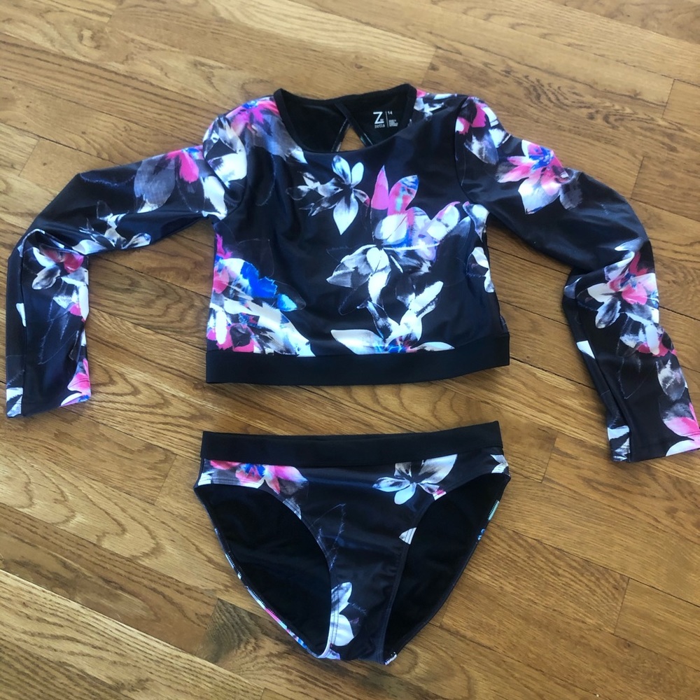 NWOT Girl Zella Swimsuit sz 14